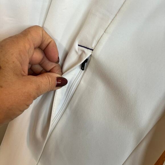 Nike, men's size L men’s 1/4 zip jacket, off white / white and purple - Picture 8 of 12